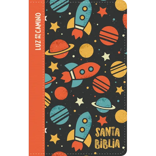 NVI Biblia Luz En Mi Camino Cohetes, Multicolor Símil Piel