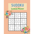 Sudoku Puzzles Book Large Print: Easy 9x9 Sudoku memory activity book, gift for seniors, fun and relax