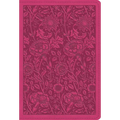ESV Large Print Compact Bible, Red Letter (Trutone, Berry, Floral Design)