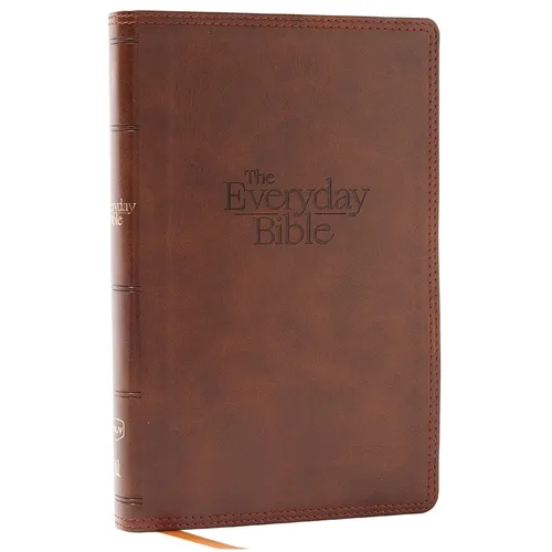 Nkjv, the Everyday Bible, Brown Leathersoft, Red Letter, Comfort Print: 365 Daily Readings Through the Whole Bible