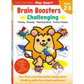 Play Smart Brain Boosters: Challenging - Age 2-3: Pre-K Activity Workbook: Boost Independent Thinking Skills: Tracing, Coloring, Shapes, Cutting, Draw