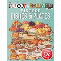 The Cut Out And Collage Book Vintage Dishes And Plates: Over 190 High Quality Vintage Dishes And Plates Illustrations For Collage And Mixed Media Arti