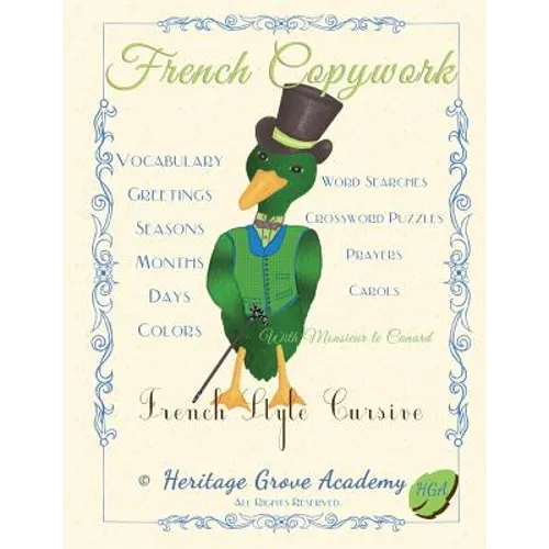 French Copywork: French Style Cursive