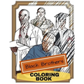 Black Brothers Coloring Book: Adult Coloring Fun, Stress Relief Relaxation and Escape