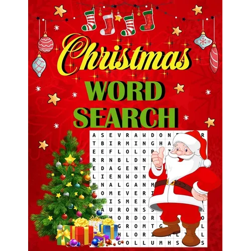 Christmas word search.: Easy Large Print Puzzle Book for Adults, Kids & Everyone for the 25 Days of Christmas.