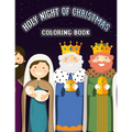 Holy Christmas Night Coloring Book: Religious Christmas Coloring Book for Kids Fun Children's Christmas Gift
