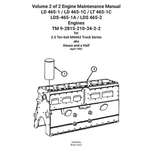 Volume 2 of 2 Engine Maintenance Manual LD 465-1 / LD 465-1C / LT 465-1C LDS-465-1A / LDS 465-2 Engines TM 9-2815-210-34-2-2