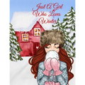 Just A Girl Who Loves Winter Journal: Holiday Composition Notebook Journaling Pages To Write In Notes, Goals, Priorities, Traditional Christmas Baking