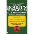 The New Roget's Thesaurus in Dictionary Form