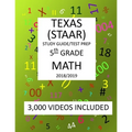5th Grade TEXAS STAAR, MATH: 2019: 5th Grade Texas Assessment Academic Readiness MATH Test prep/study guide