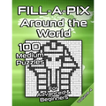 Medium Fill-A-Pix Logic Grid Puzzle Book Around the World: Mosaic Puzzles for Advanced and Beginners Fun Brain Tease for Adults and Kids