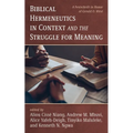Biblical Hermeneutics in Context and the Struggle for Meaning