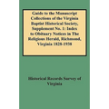 Guide to the Manuscript Collections of the Virginia Baptist Historical Society, Supplement No. 1: Index to Obituary Notices in the Religious Herald, R
