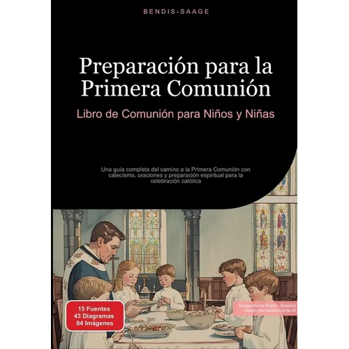 Preparación para la Primera Comunión: Libro de Comunión para Niños y Niñas: Una guía completa del camino a la Primera Comunión con catecismo, oracione