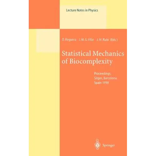Statistical Mechanics of Biocomplexity: Proceedings of the XV Sitges Conference, Held at Sitges, Barcelona, Spain, 8-12 June 1998