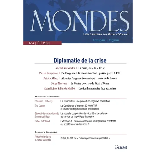 Mondes n°4 - Les cahiers du Quai d'Orsay