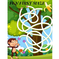 Fun First Maze: Mazes Book For Kids 4-8 year, Facts And Information