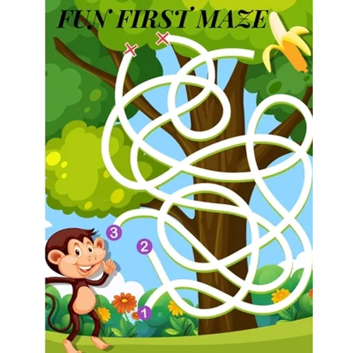 Fun First Maze: Mazes Book For Kids 4-8 year, Facts And Information
