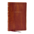 RSV Personal Size Bible with Cross References, Brown Leathersoft, Thumb Indexed, (Sovereign Collection)