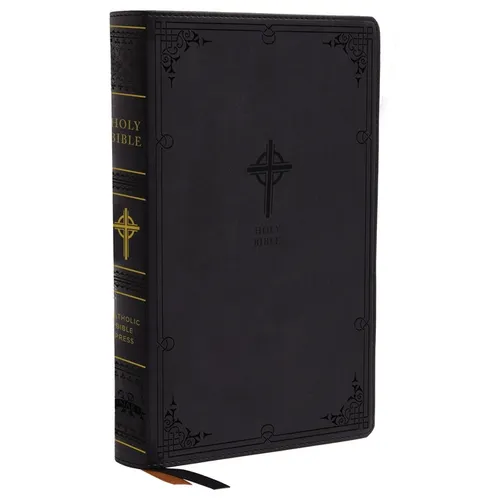 Nabre, New American Bible, Revised Edition, Catholic Bible, Large Print Edition, Leathersoft, Black, Thumb Indexed, Comfort Print: Holy Bible