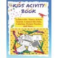 kids activity book learn write, mazes, letters search, connect the dots, coloring, pictures puzzles and more: 145 pages of fun never bored, with illus
