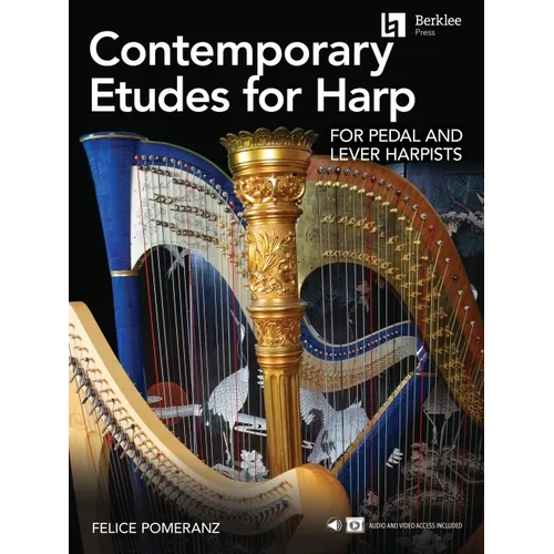 Contemporary Etudes for Harp for Pedal and Lever Harpists by Felice Pomeranz