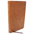 Net Bible, Thinline Large Print, Leathersoft, Brown, Comfort Print: Holy Bible