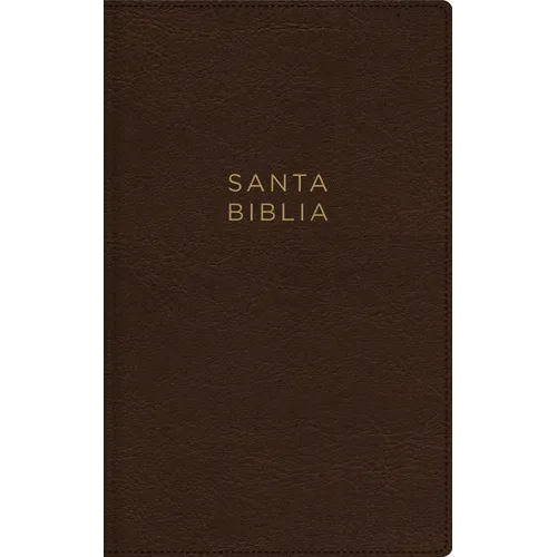 Nbla, Santa Biblia, Ultrafina, Letra Grande, Leathersoft, Café, Palabras de Jesús En Rojo