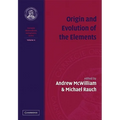 Origin and Evolution of the Elements