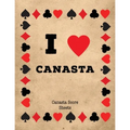 Canasta Score Sheets: Scorebook for Canasta Card Game, Games Scores Pages, 6 Players, Record Scoring Sheet Log Book