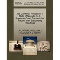 Joe Conforte, Petitioner, V. State of Nevada. U.S. Supreme Court Transcript of Record with Supporting Pleadings