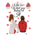 Life Is What You Bake Of It: Handwritten Recipe Book - Cake Mix Magic Cookbook - Blank Family Cookbook