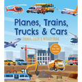 Planes, Trains, Trucks & Cars Sticker, Color & Activity Book: With Over 100 Stickers!
