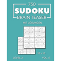 750 Sudoku Brain Teaser 16x16 mit Lösungen: Level 3 Volume 5