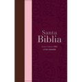 Biblia Rvr 1960 Letra Grande Tamaño Manual Tricolor Guinda Palo Rosa Marrón Con Cierre E Índice (Bible Rvr 1960 Large Print Handsize Leatherlike Trico