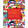 Flags of the World - Sticker Coloring Activity Book for Children: Continent, Country, Capital, Language and Currency