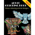 Adult Coloring Book, stress relieving animal designs: Mandala, more than 40 different animal design (NEW)