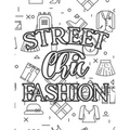 Street Chic Fashion: Fabulous Illustrations And Designs To Color For Girls, A Workbook Of Coloring Sheets And Sketch Pages