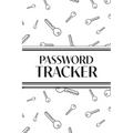 Password Tracker (White Keys): 6"x9" Alphabetical Password Logbook for Easy Organization