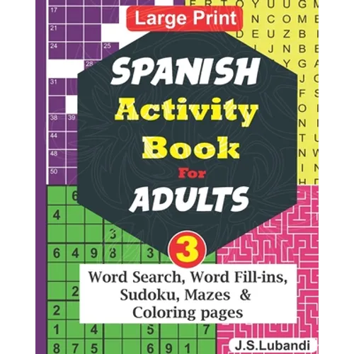SPANISH Activity Book for ADULTS; Vol.3