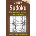 Jigsaw Sudoku Puzzle Book for Adults: 200 Medium to Hard Puzzles 9x9 (Volume 2)