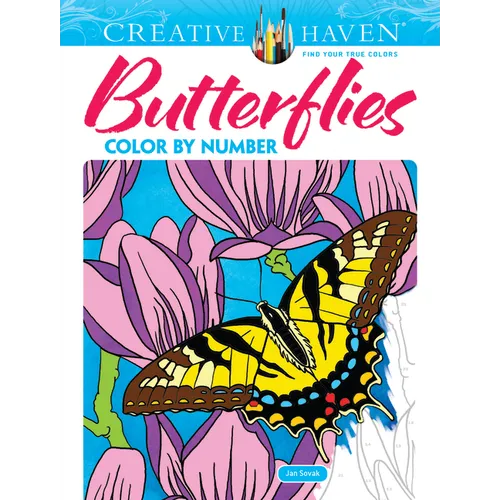 Creative Haven Butterflies Color by Number Coloring Book