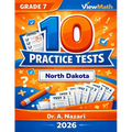 10 North Dakota NDSA Grade 7 Math Practice Tests: The Ultimate Test Prep Collection with Answer Explanations