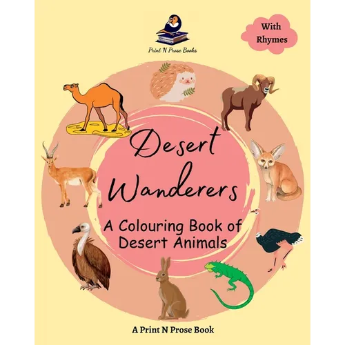 Desert Wanderers: A Colouring Book of Desert Animals