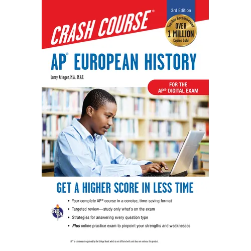 Ap(r) European History Crash Course, Book + Online: Get a Higher Score in Less Time