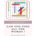 Easy to Medium to Hard 100 Various Puzzles Can You Find All the Words ? Find Each Word If Yo Can: Word Search Puzzle Book for Adults, large print word