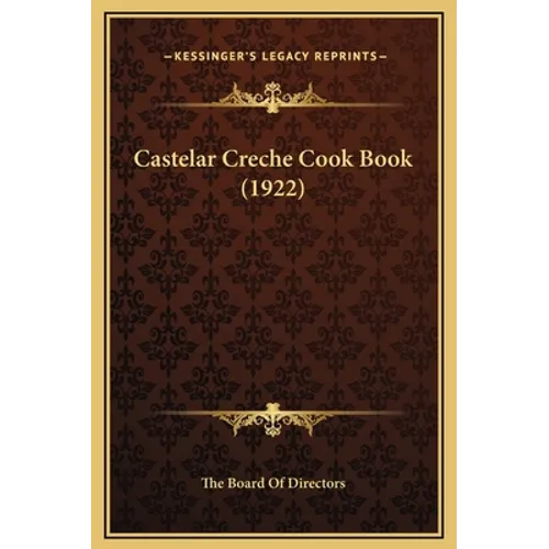 Castelar Creche Cook Book (1922)