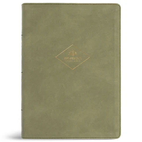 CSB Women's Study Bible, Sage Suedesoft Leathertouch, Indexed