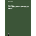 Statistik-Programme in BASIC