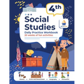 4th Grade Social Studies: Daily Practice Workbook 20 Weeks of Fun Activities History Civic and Government Geography Economics + Video Explanations for